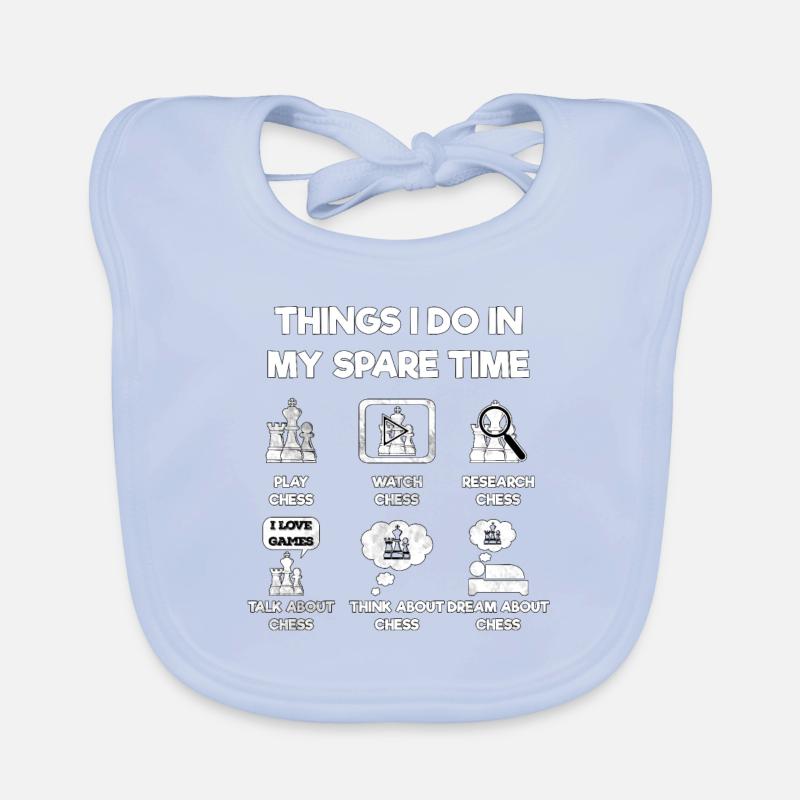 Schachmatt Schach Geschenkidee Baby Bio-Lätzchen