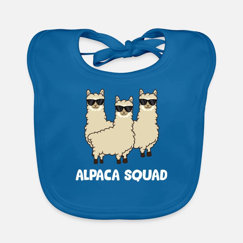 Alpaca Squad Love Alpacas Organic Baby Bibs