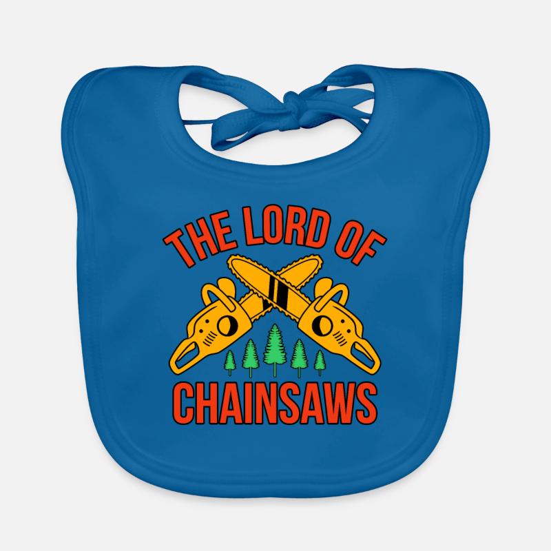 Chainsaw Arborist Lumberjack Gift Organic Baby Bibs