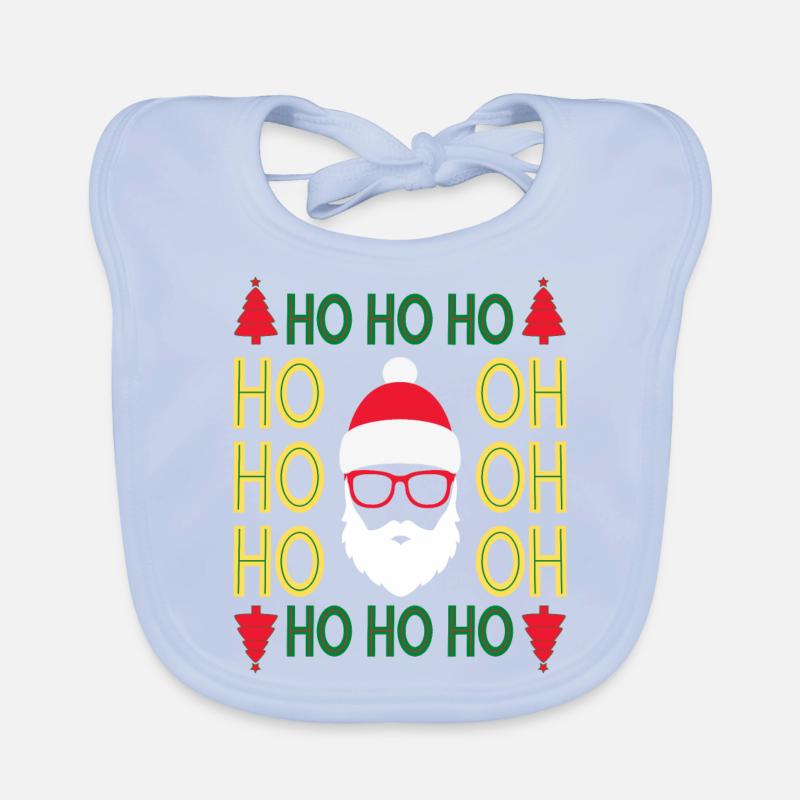 HoHoHo Rasta Santa Organic Baby Bibs
