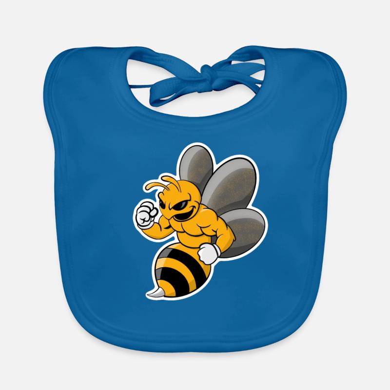wasp cool design Organic Baby Bibs