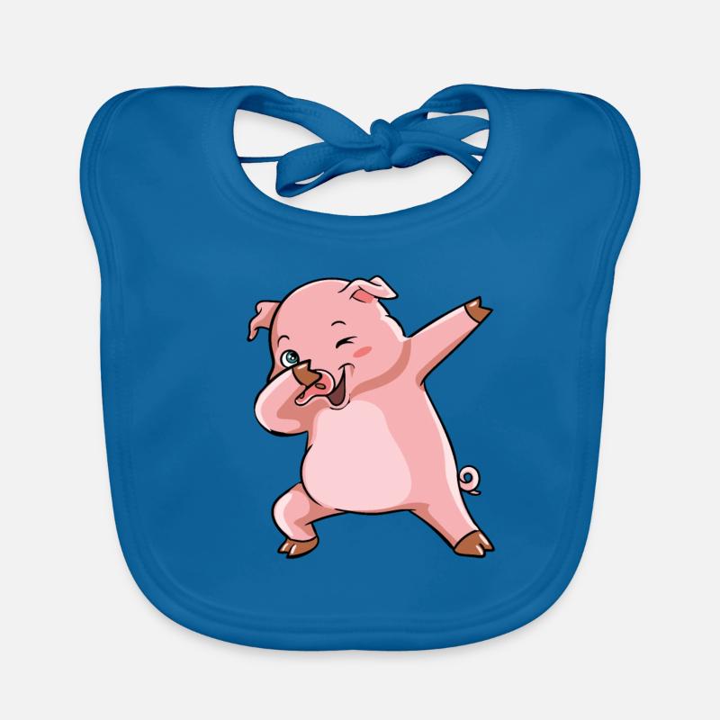 Dabbing Pig Winner Sow Organic Baby Bibs