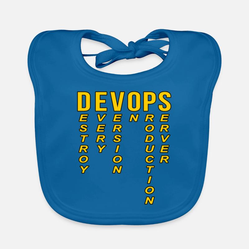 Devops Definition Technischer Computer Baby Bio-Lätzchen