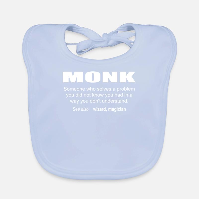 Monk Description Baby Bio-Lätzchen