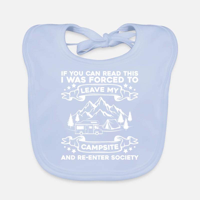 Camping Camping Campsite Camping Organic Baby Bibs