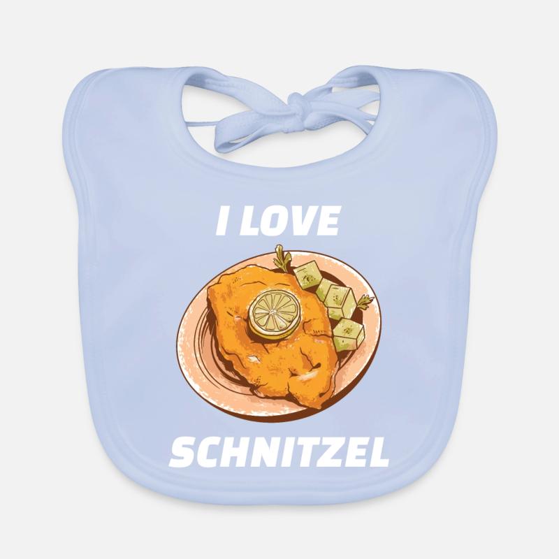 I Love Schnitzel Wiener Schnitzel Organic Baby Bibs