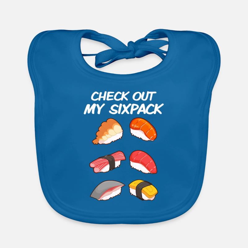 Six-pack sushi Organic Baby Bibs