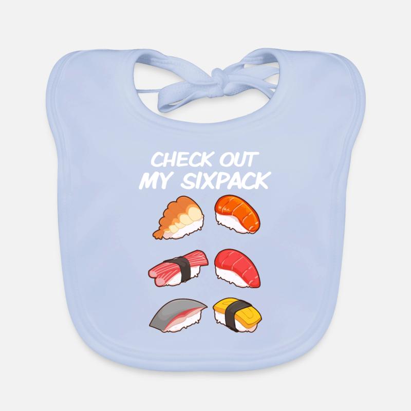 Six-pack sushi Organic Baby Bibs