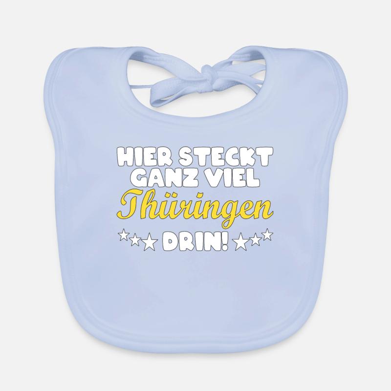 Thüringen Thüringer Heimat Spruch Geschenk Baby Bio-Lätzchen