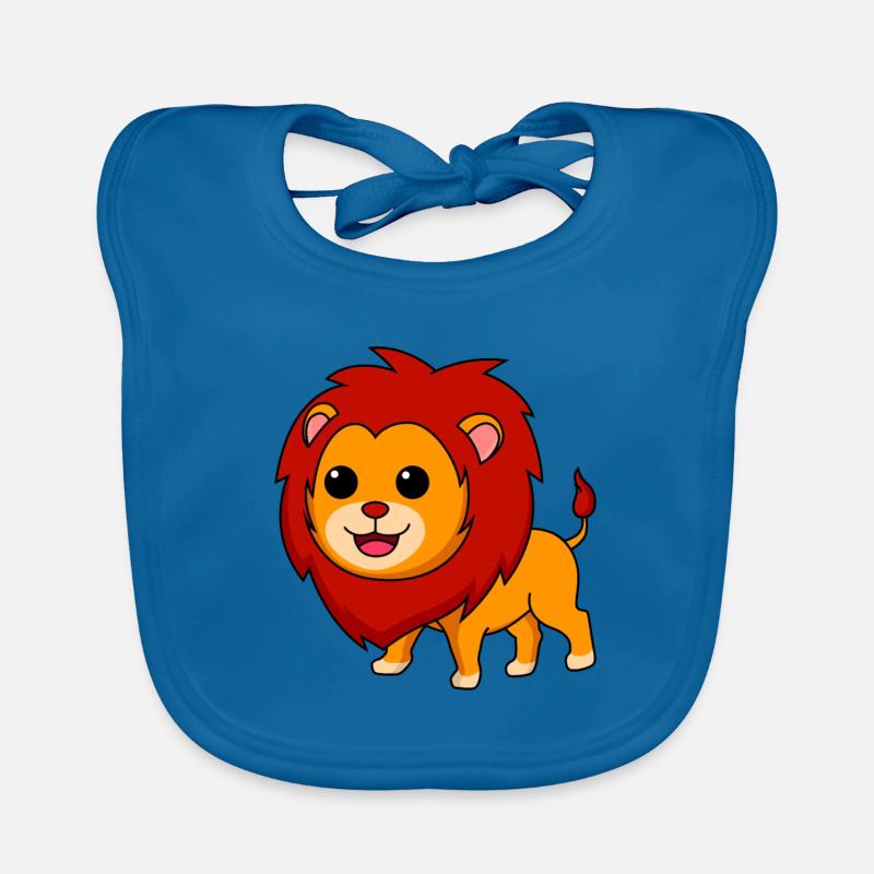 Lion Comic Animal Organic Baby Bibs