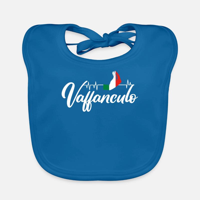 Vaffanculo Heartbeat Organic Baby Bibs