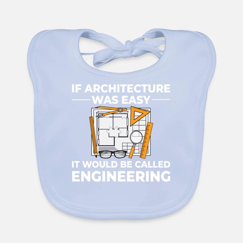 Architecture Designer Engineering House Architect Organic Baby Bibs