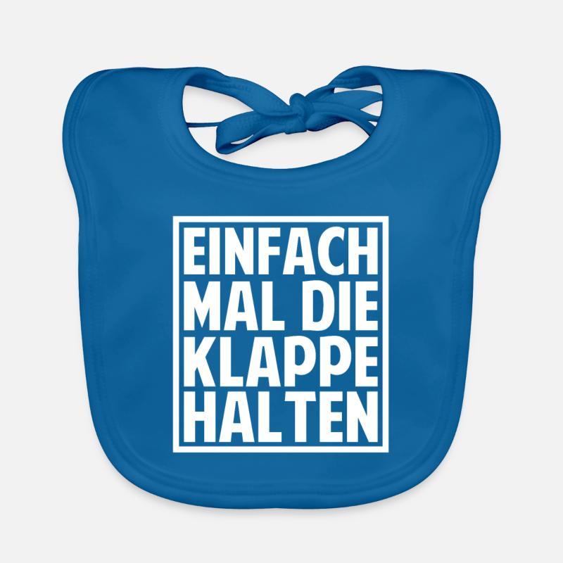 Einfach mal die Klappe halten Baby Bio-Lätzchen