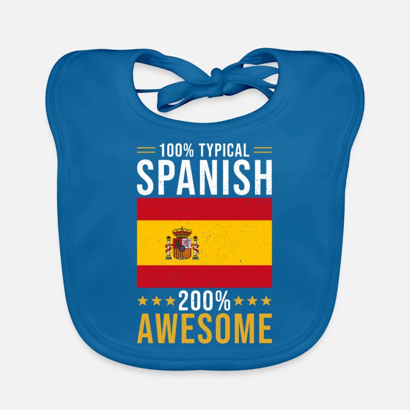 Cadeau espagnol 100% espagnol Bavoir bio Bébé
