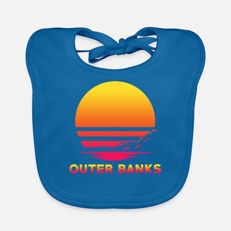 Outer Banks Retro Souvenirs Organic Baby Bibs