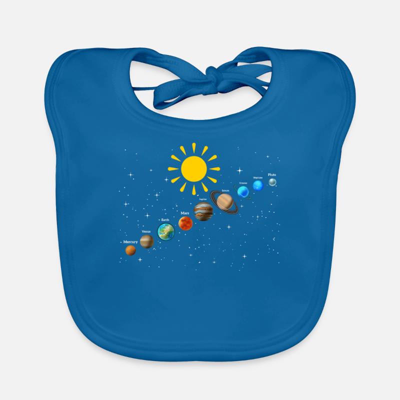 Astronomy Solar System Planet Astronaut Organic Baby Bibs