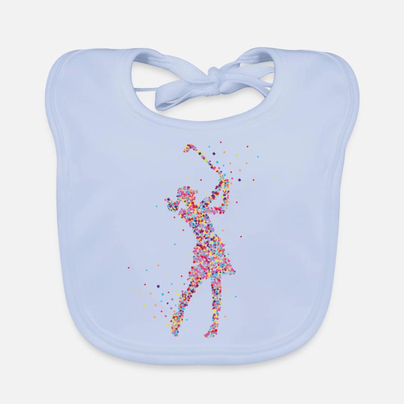 Golf Golfer Golf Course Organic Baby Bibs