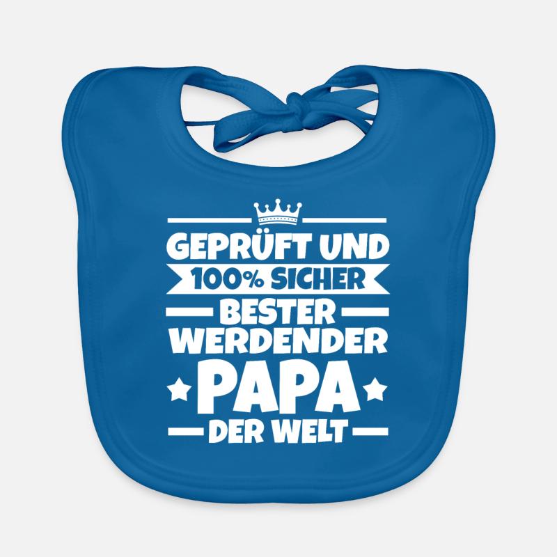Werdender Papa Baby Bio-Lätzchen