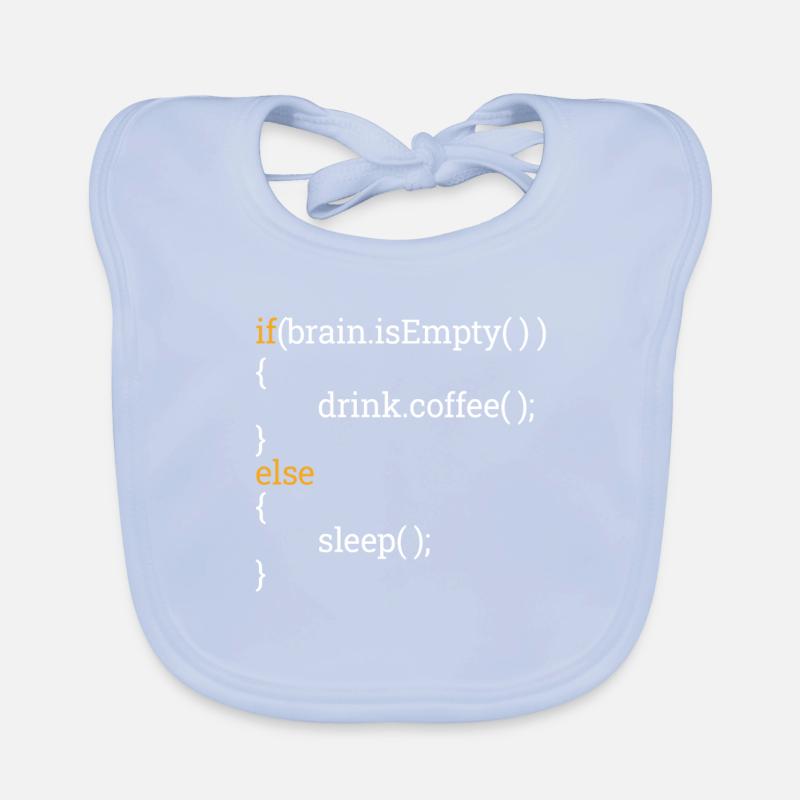 Programmer Computer Science Student Tired Coffee C++ Organic Baby Bibs