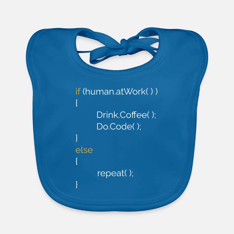 Programmer Computer Scientist Coffee Gift C# Java Organic Baby Bibs