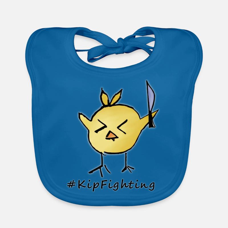 Chicken Fighting Organic Baby Bibs