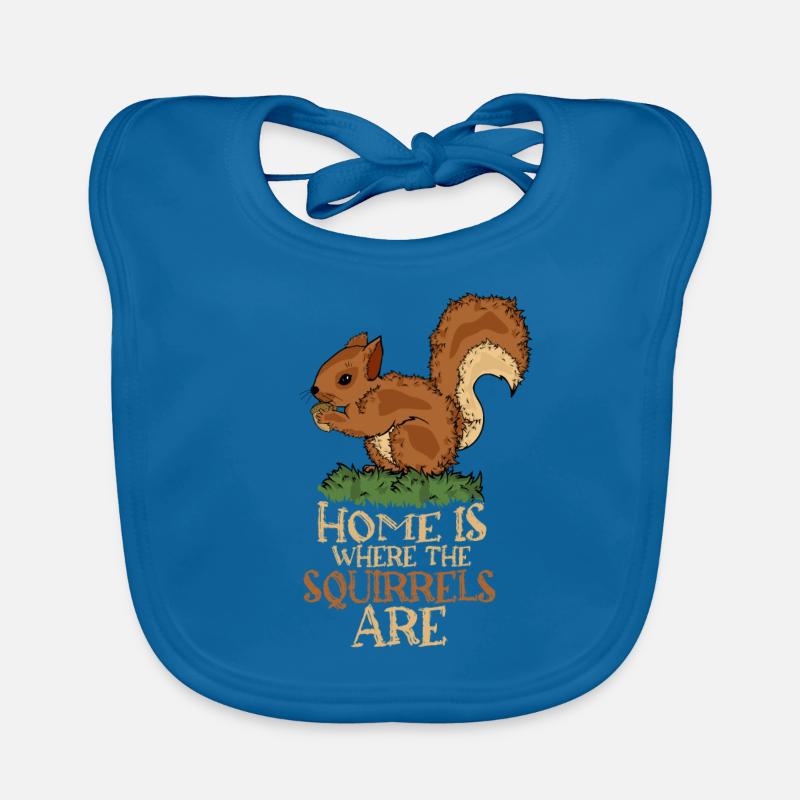 Eichhörnchen Liebhaber Geschenk Frau Eichhörnchen Baby Bio-Lätzchen