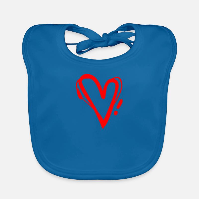 Heart Organic Baby Bibs