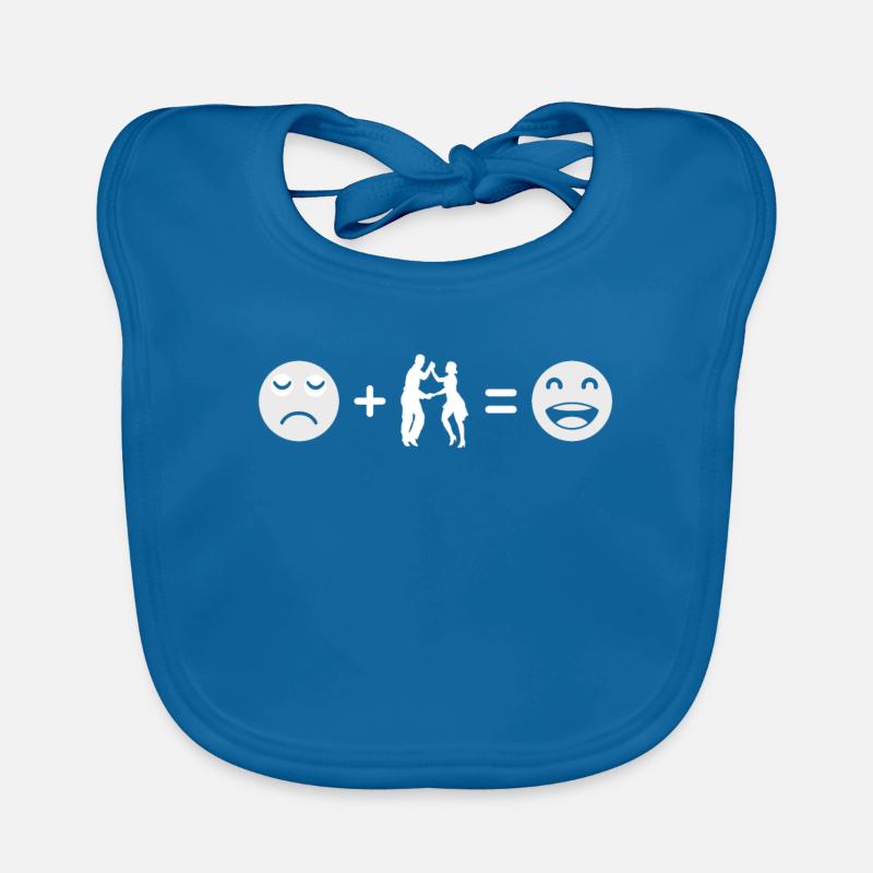 Tanzen Tänzer - Baby Bio-Lätzchen - Pfauenblau