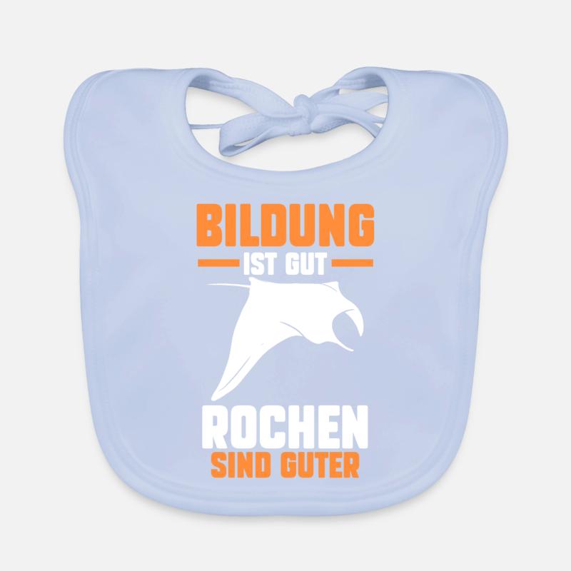 Rochen Mantarochen Baby Bio-Lätzchen