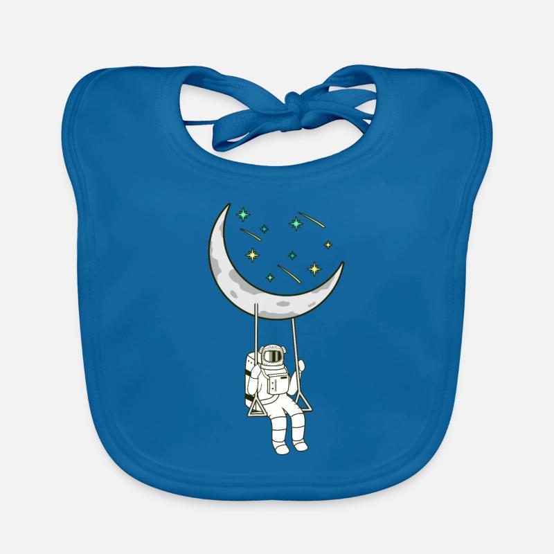 Space Organic Baby Bibs