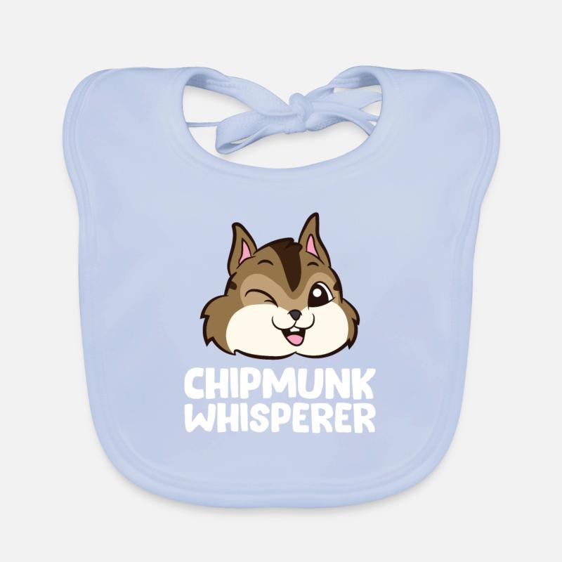 Streifenhörnchen-Flüsterer Baby Bio-Lätzchen