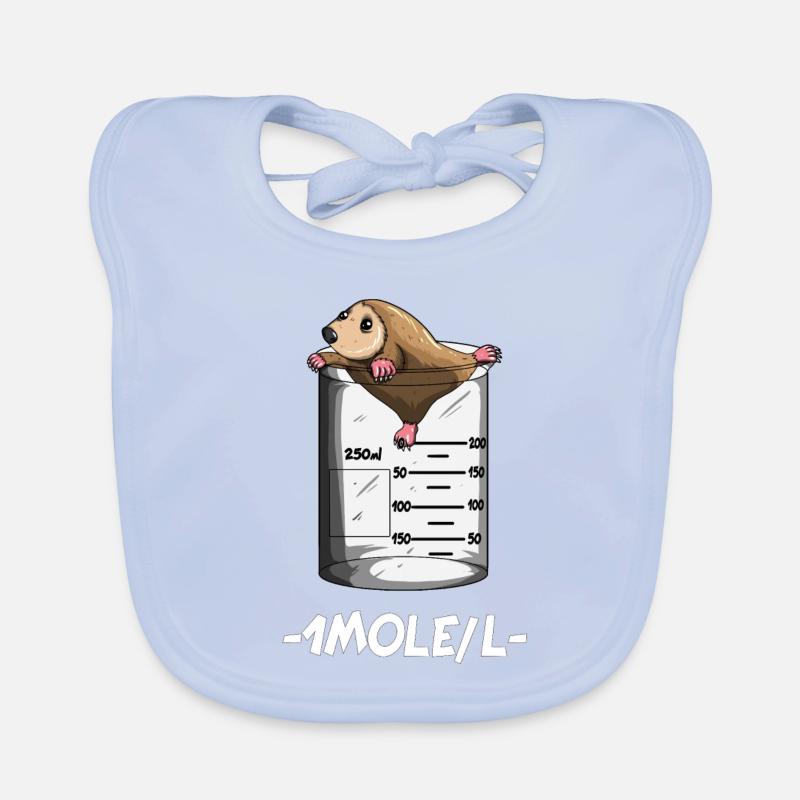 Professeur de chimie 1 Mole / L Mole Chimie Science Bavoir bio Bébé