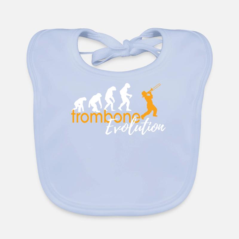 ÉVOLUTION DU TROMBONE Bavoir bio Bébé