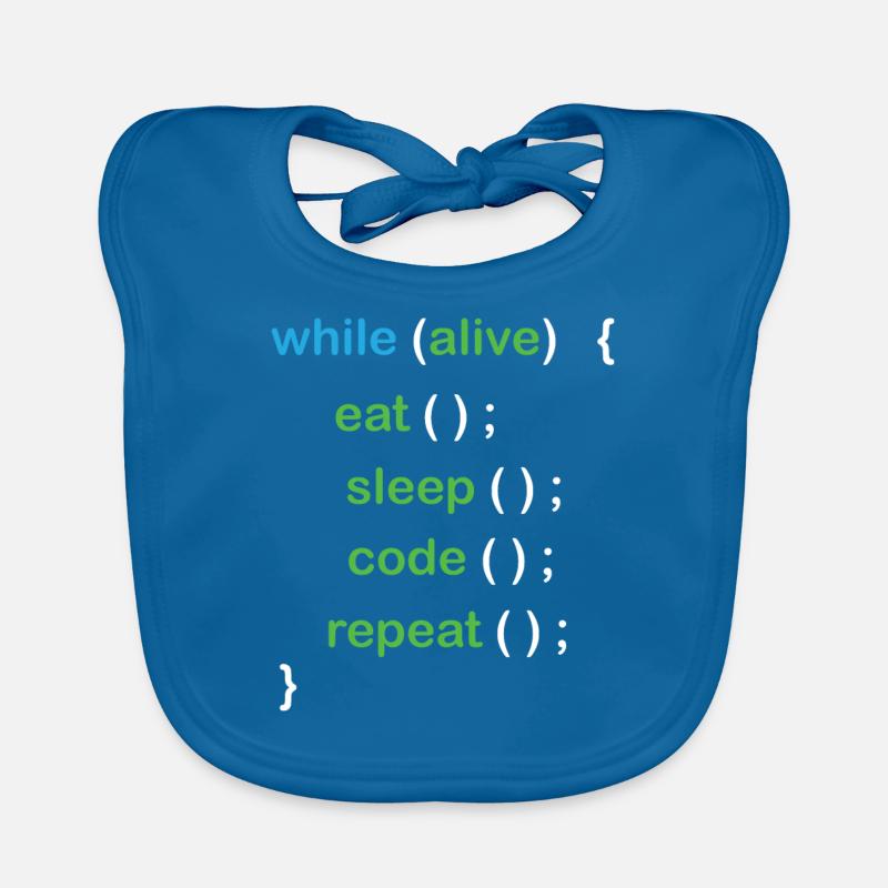 Python Coding Software Developer Organic Baby Bibs