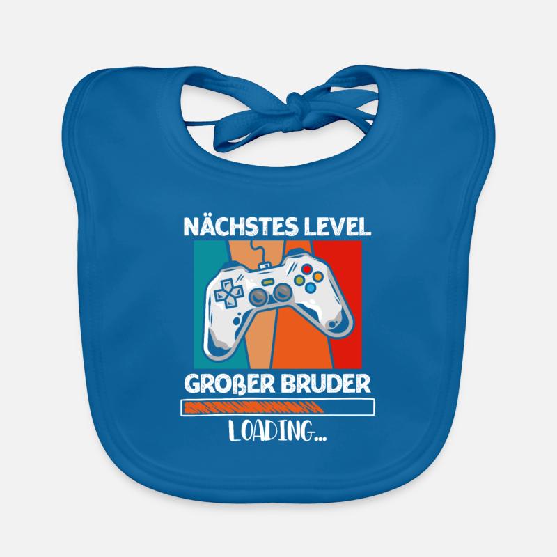 Nächstes Level Großer Bruder Loading Gamer Baby Bio-Lätzchen