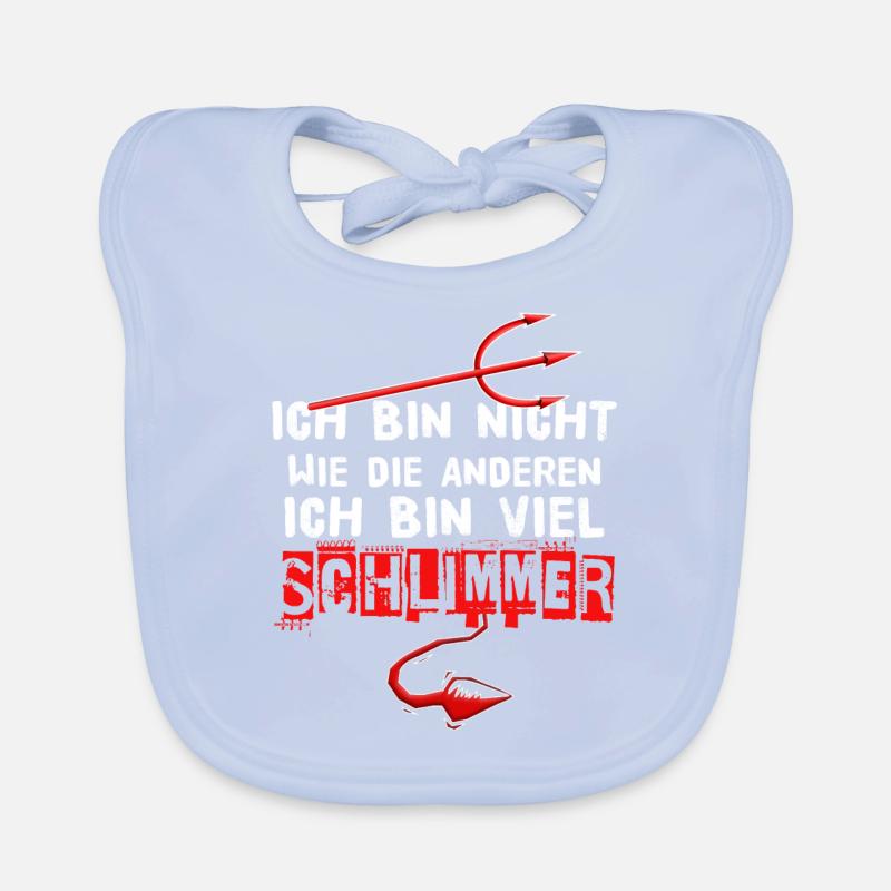 Lustiger Spruch Teufelin Teufel geschenk Baby Bio-Lätzchen