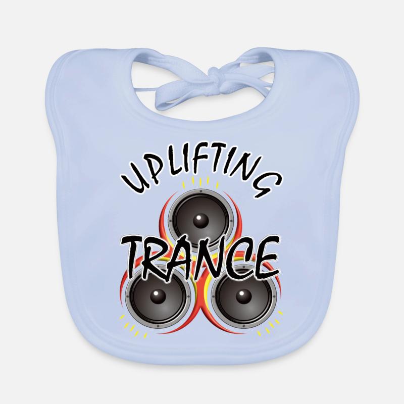 Uplifting Trance with Speaker - Music Organic Baby Bibs