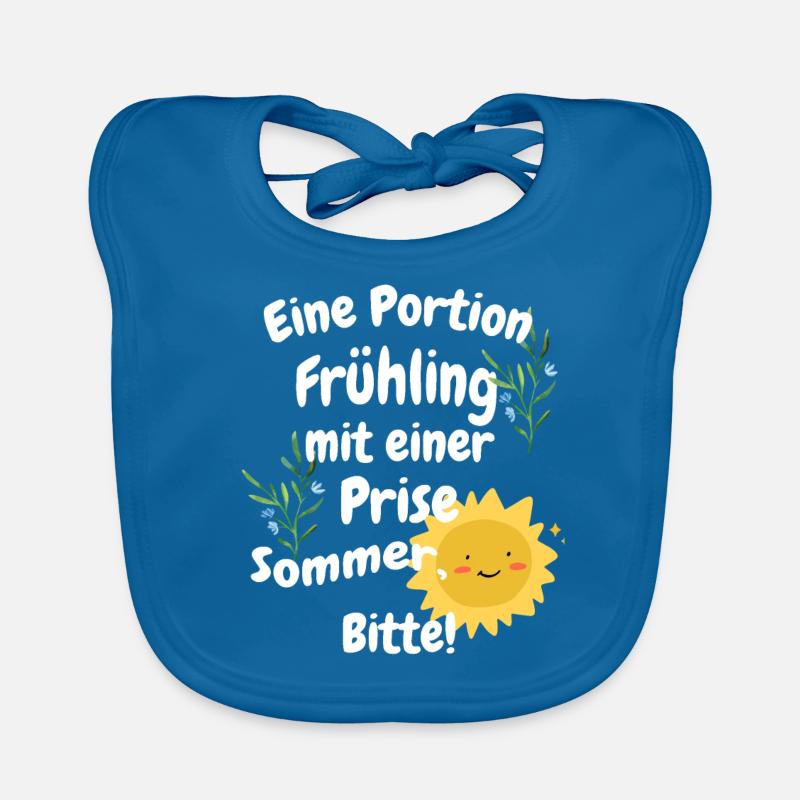 Eine Portion Frühling mit einer Prise Sommer Bitte Baby Bio-Lätzchen