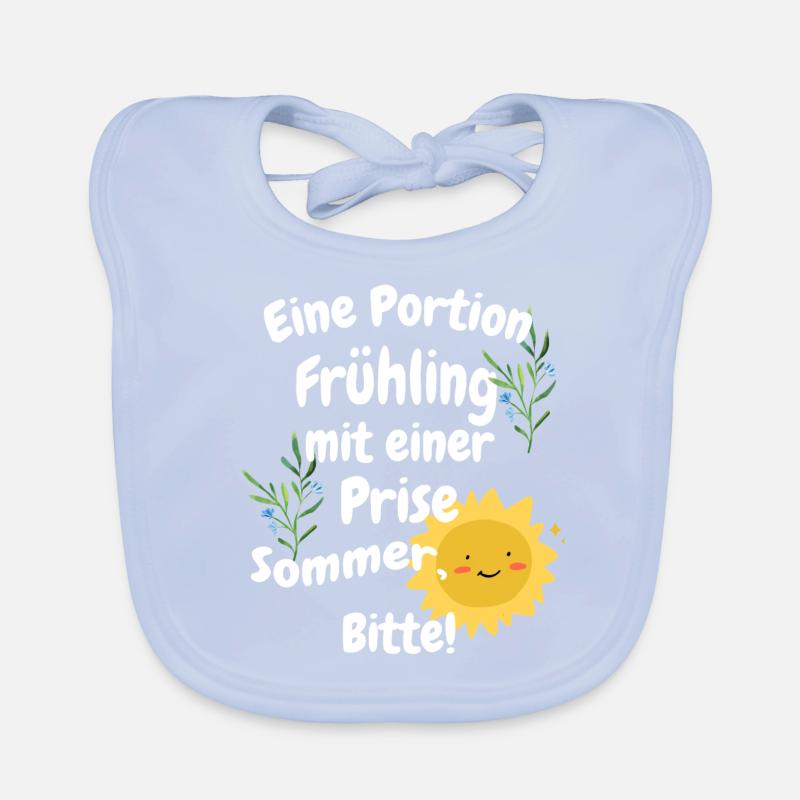 Eine Portion Frühling mit einer Prise Sommer Bitte Baby Bio-Lätzchen