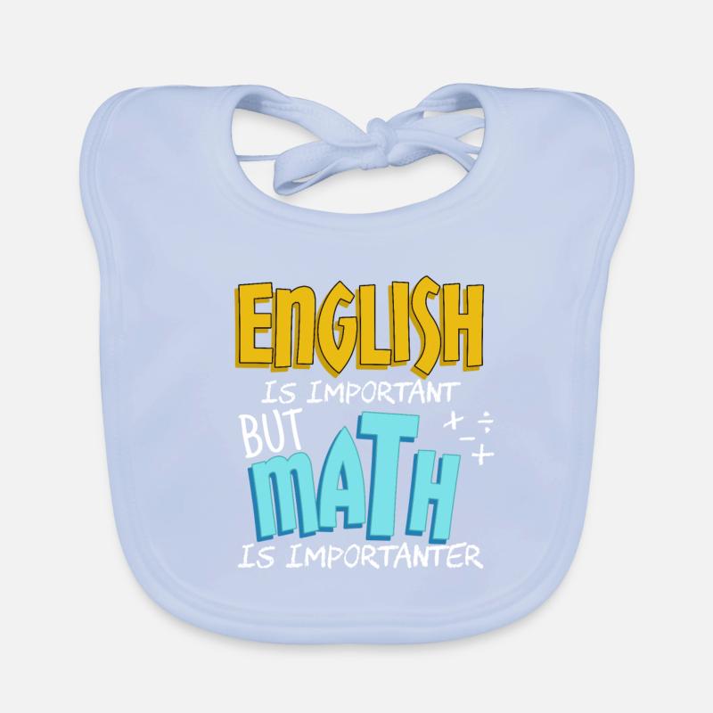 Anglais Math Bavoir bio Bébé