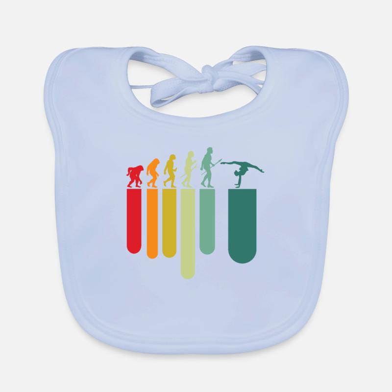 Gymnastics Evolution Organic Baby Bibs
