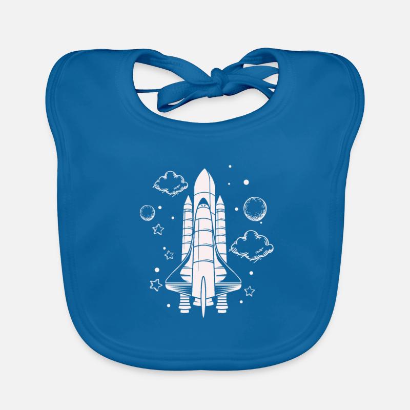 Vaisseau spatial - Astronaute spatial de fusée Bavoir bio Bébé