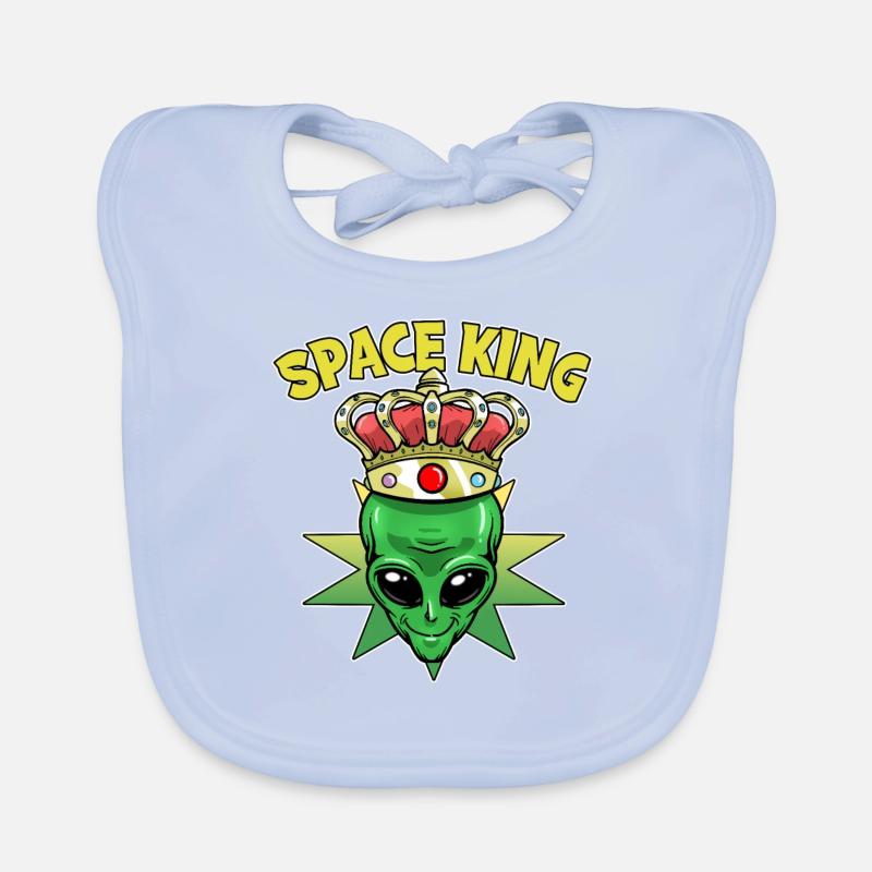 Roi de l’espace Alien Bavoir bio Bébé