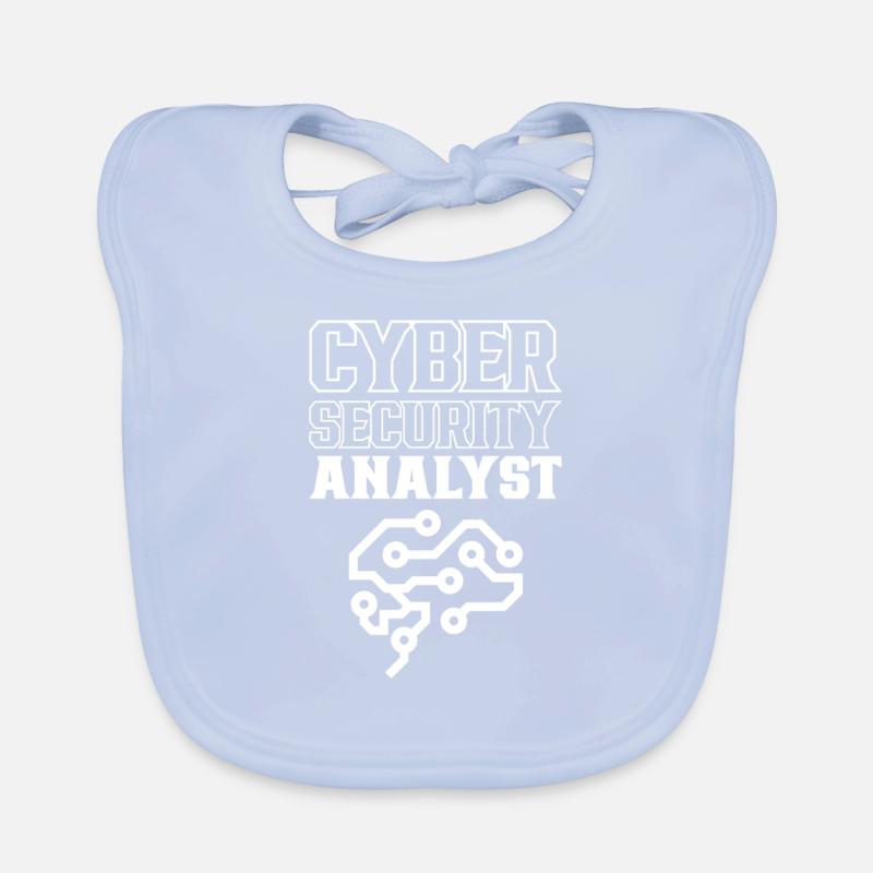 Cybersecurity Analyst IT Sicherheit Hacker Hack Baby Bio-Lätzchen