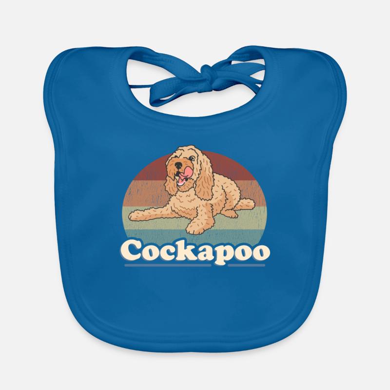 Cockapoo Hund Hundehalter Hundebesitzer Geschenk Baby Bio-Lätzchen
