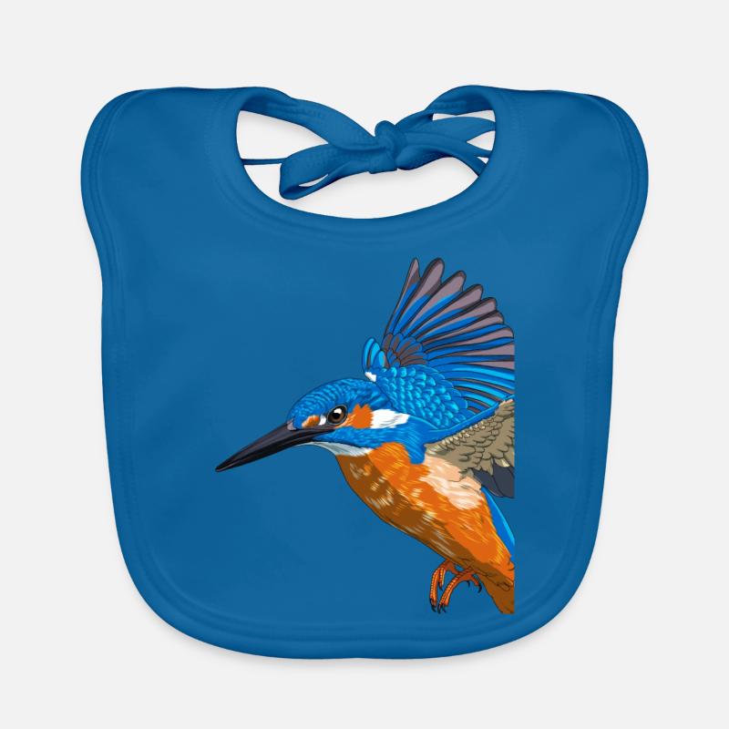 Fliegender Eisvogel Baby Bio-Lätzchen