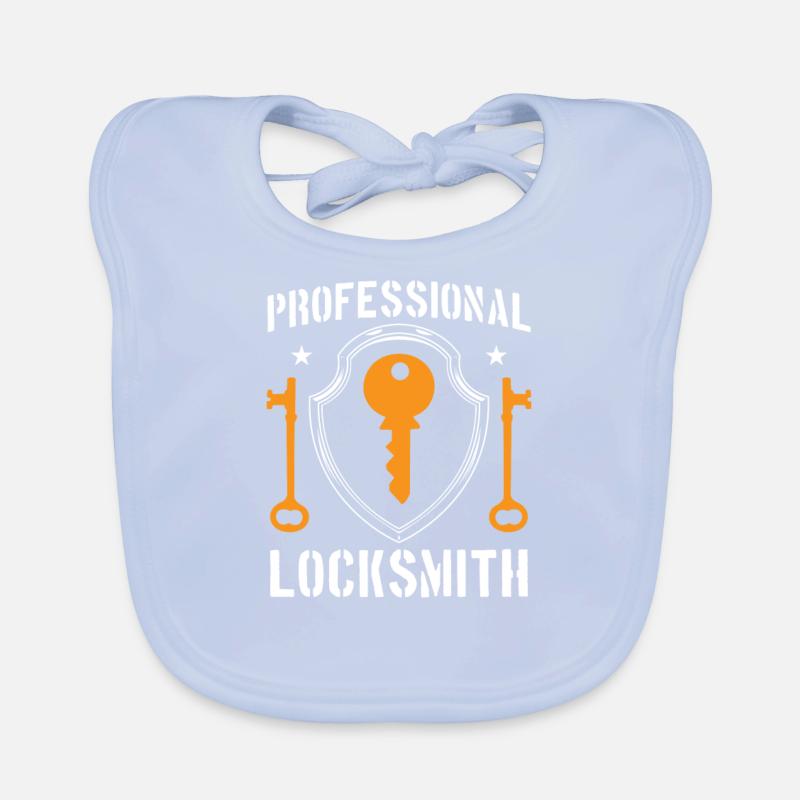 Professional locksmith locksmith lock Organic Baby Bibs