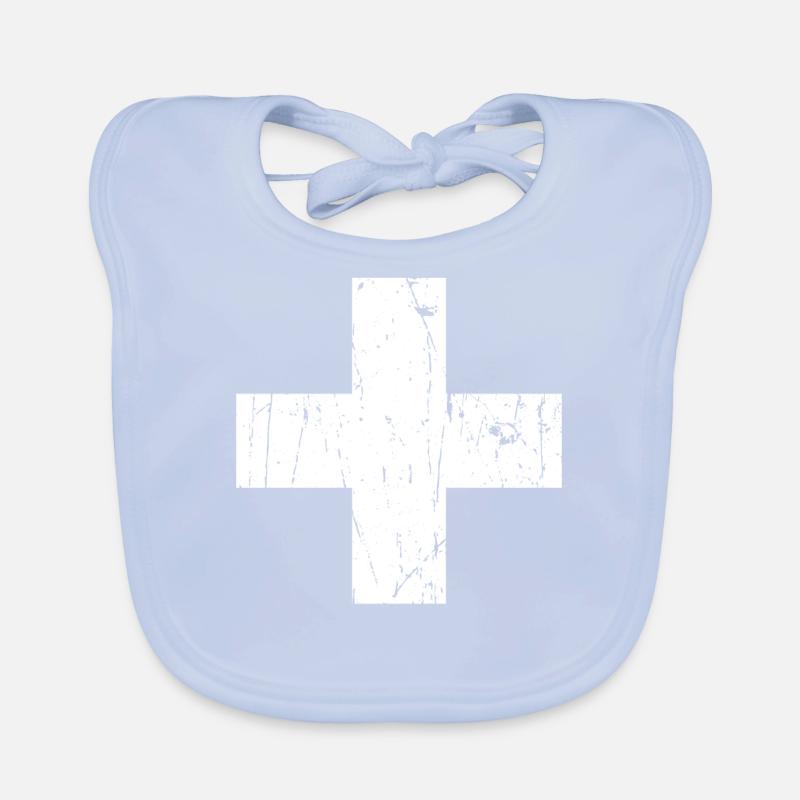 Drapeau de la Suisse Bavoir bio Bébé