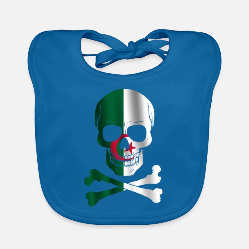 Drapeau de l’Algérie Bavoir bio Bébé