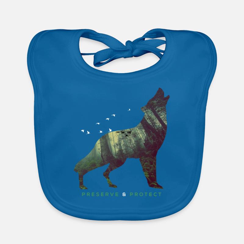 Preserve & Protect Climate Protection Wolf Baby Bio-Lätzchen